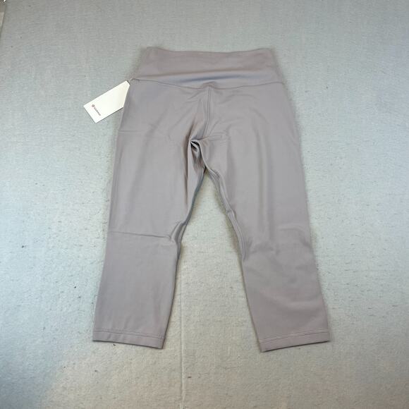 Lululemon Align HR High Rise Crop 21" Leggings Womens Sz 12 Mauve Grey - Picture 8 of 13